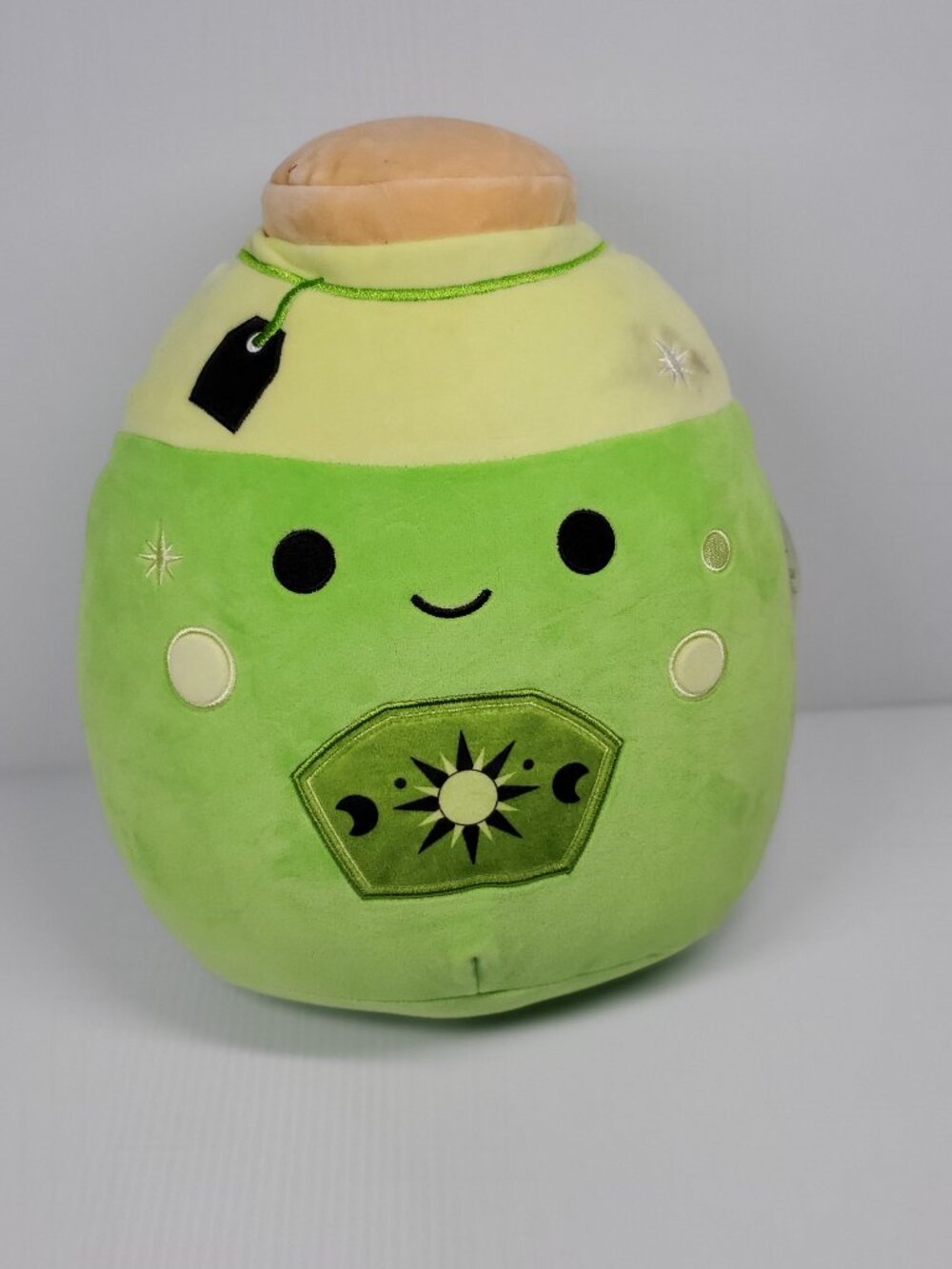 Squishmallows 12" Livingston Neon Green Potion with Label Plush